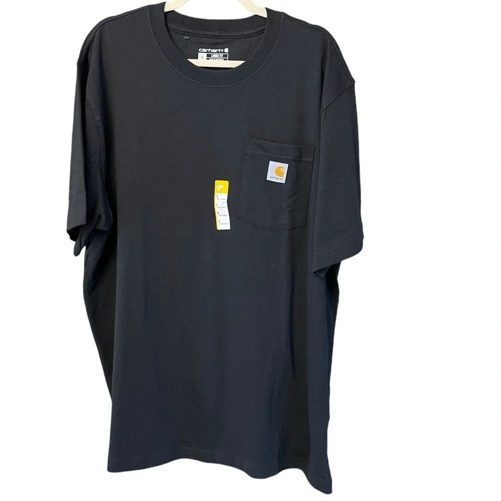 Carhartt Classic Loose Fit Short Sleeve Tee Shirt Black Large Outdoor Utility